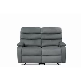 Canapea cu Recliner Denton 2L, 134x94x103 cm,  Stofa, Gri