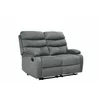 Canapea cu Recliner Denton 2L, 134x94x103 cm,  Stofa, Gri picture - 2
