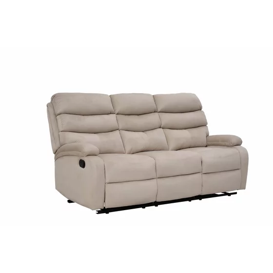 Canapea cu Recliner Denton 3L, 187x94x103 cm,  Stofa, Beige picture - 2