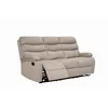 Canapea cu Recliner Denton 3L, 187x94x103 cm,  Stofa, Beige picture - 3