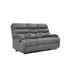 Canapea cu Recliner Denton 3L, 187x94x103 cm,  Stofa, Gri picture - 2