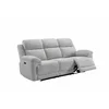 Canapea cu Recliner Electric, Herbert 3L, 227x97x102 cm,  Stofa, Beige picture - 1