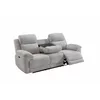 Canapea cu Recliner Electric, Herbert 3L, 227x97x102 cm,  Stofa, Beige picture - 2