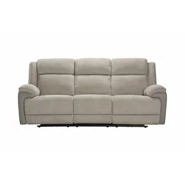 Canapea cu Recliner Electric Orso 3RR, 226x94x104 cm, Stofa/Microfibra - Beige