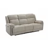 Canapea cu Recliner Electric Orso 3RR, 226x94x104 cm, Stofa/Microfibra - Beige picture - 2