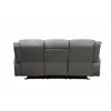 Canapea cu Recliner Electric Orso 3RR, 226x94x104 cm, Stofa/Microfibra - Gri picture - 3