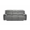 Canapea cu Recliner Electric Orso 3RR, 226x94x104 cm, Stofa/Microfibra - Gri picture - 1