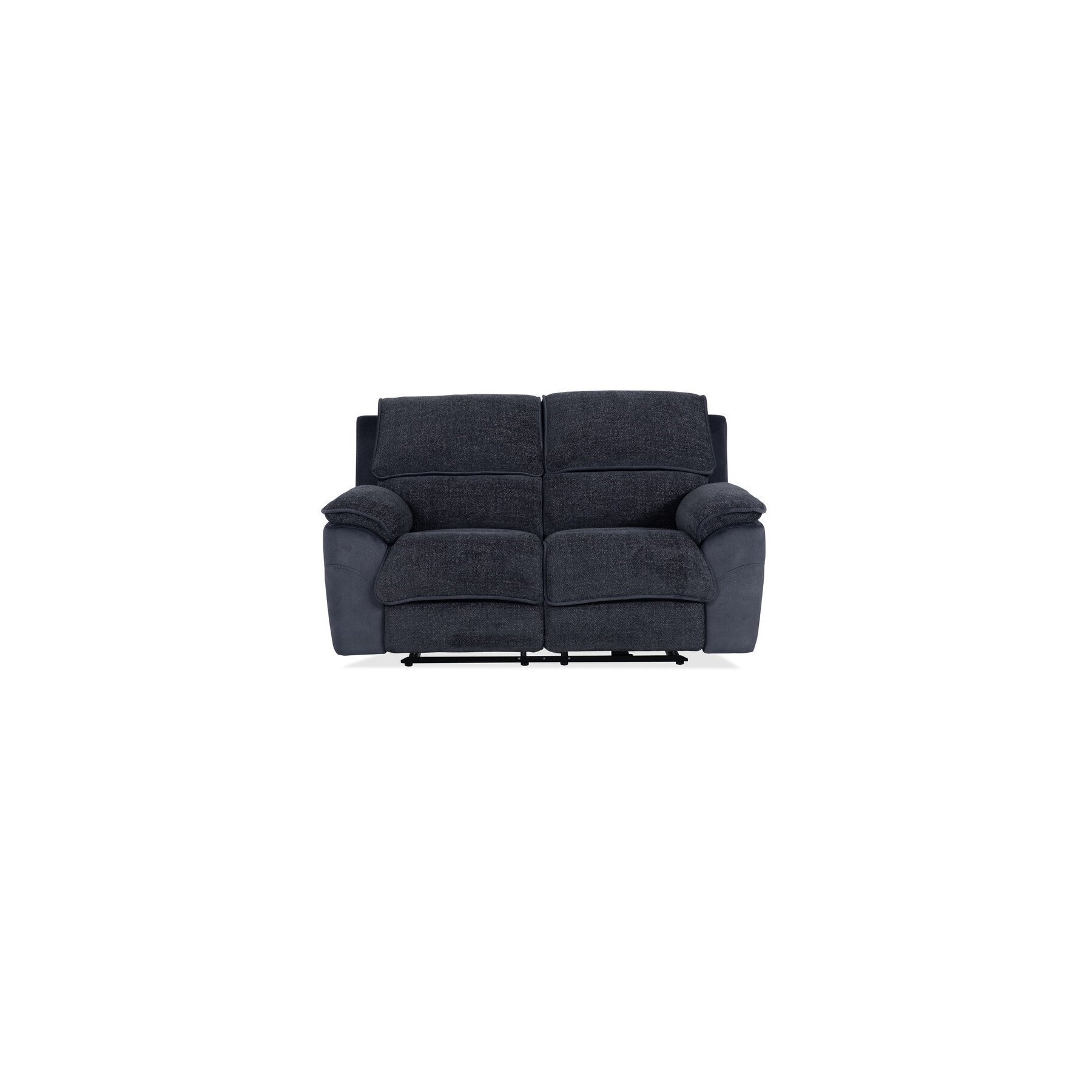 Canapea Cu Recliner Electric Rodos 9213 2L, 168x99x99 cm, Stofa, Gri-Bleumarin