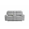 Canapea cu Recliner Electric si Bar, Herbert 2L, 201x97x102 cm,  Stofa, Beige picture - 2
