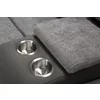 Canapea cu Recliner Electric si Bar, Orso 2RR, 197x98x104 cm, Stofa/Microfibra - Gri picture - 5