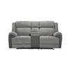 Canapea cu Recliner Electric si Bar, Orso 2RR, 197x98x104 cm, Stofa/Microfibra - Gri picture - 1