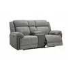 Canapea cu Recliner Electric si Bar, Orso 2RR, 197x98x104 cm, Stofa/Microfibra - Gri picture - 3