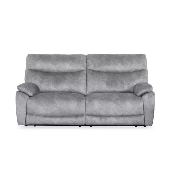 Canapea Cu Recliner Georgia 51197M, 2.5L - 198x96.5x101.5 h cm, Microfibra, Gri picture - 1