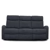 Canapea cu Recliner Karen 3L, 185x100x96 cm,  Stofa, Gri Inchis picture - 1