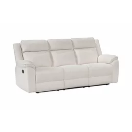 Canapea cu Recliner Malvern 3RR, 213x94x104 cm, Stofa, Beige