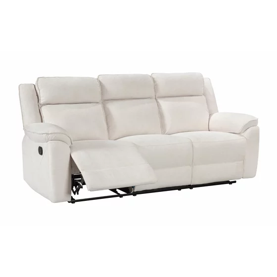 Canapea cu Recliner Malvern 3RR, 213x94x104 cm, Stofa, Beige picture - 3
