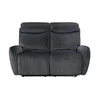 Canapea cu Recliner Spencer 2R, 153x99x100 cm, Stofa, Gri Inchis picture - 2
