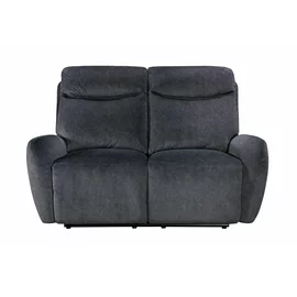 Canapea cu Recliner Spencer 2R, 153x99x100 cm, Stofa, Gri Inchis