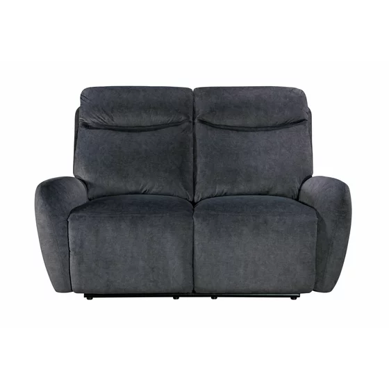 Canapea cu Recliner Spencer 2R, 153x99x100 cm, Stofa, Gri Inchis picture - 2
