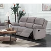 Canapea cu Recliner Tropez 3L, 208x100x94 cm, Stofa, Gri picture - 1