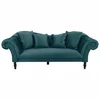 Canapea Cupido 3S, 242x104x91 h cm, Catifea, Verde picture - 1
