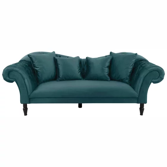 Canapea Cupido 3S, 242x104x91 h cm, Catifea, Verde picture - 1