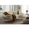 Canapea Eses Dreapta, 255x120x85 cm - Stofa Tip Boucle, Crem picture - 1