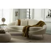 Canapea Eses Stanga, 255x120x85 cm - Stofa Tip Boucle, Crem picture - 1