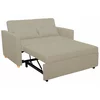 Canapea Extensibila 2 Locuri Karoi, 138x89x80.5 h cm, Stofa, Beige picture - 2