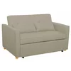 Canapea Extensibila 2 Locuri Karoi, 138x89x80.5 h cm, Stofa, Beige picture - 3