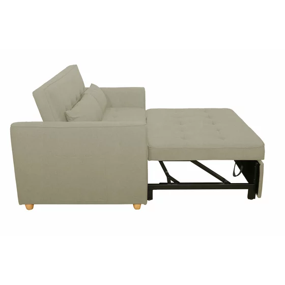 Canapea Extensibila 2 Locuri Karoi, 138x89x80.5 h cm, Stofa, Beige picture - 5