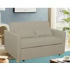 Canapea Extensibila 2 Locuri Karoi, 138x89x80.5 h cm, Stofa, Beige picture - 8