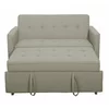 Canapea Extensibila 2 Locuri Karoi, 138x89x80.5 h cm, Stofa, Beige picture - 9