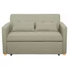Canapea Extensibila 2 Locuri Karoi, 138x89x80.5 h cm, Stofa, Beige picture - 1
