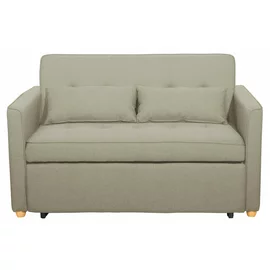 Canapea Extensibila 2 Locuri Karoi, 138x89x80.5 h cm, Stofa, Beige