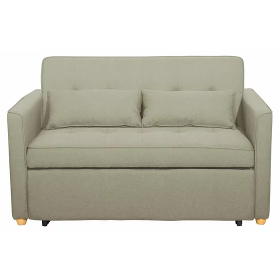 Canapea Extensibila 2 Locuri Karoi, 138x89x80.5 h cm, Stofa, Beige picture - 1