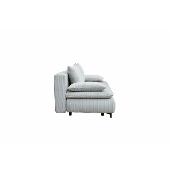 Canapea Extensibila 3 locuri, PASO, 200x97x88 H cm, Gri Deschis picture - 4