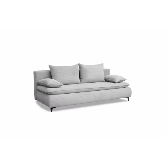 Canapea Extensibila 3 locuri, PASO, 200x97x88 H cm, Gri Deschis picture - 6