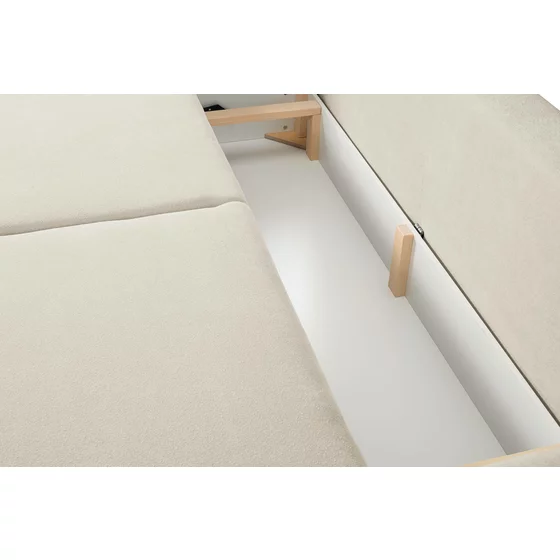 Canapea Extensibila Allora, 240x108x88 cm, Stofa Melody 1 - Beige picture - 9