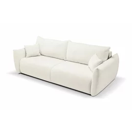 Canapea Extensibila Allora, 240x108x88 cm, Stofa Melody 1 - Crem