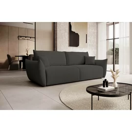 Canapea Extensibila Allora, 240x108x88 cm, Stofa Melody 5 - Gri Inchis
