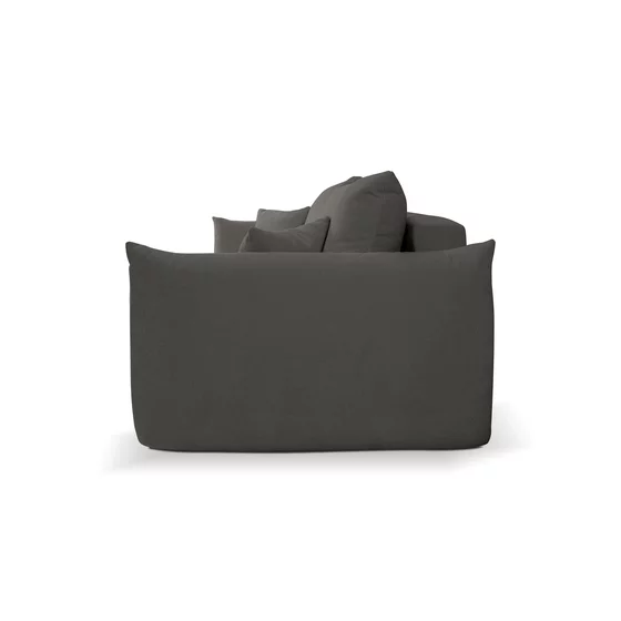 Canapea Extensibila Allora, 240x108x88 cm, Stofa Melody 5 - Gri Inchis picture - 3