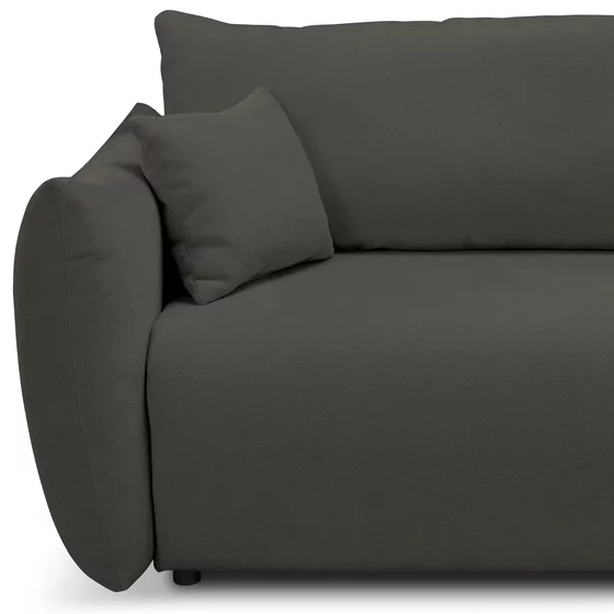 Canapea Extensibila Allora, 240x108x88 cm, Stofa Melody 5 - Gri Inchis picture - 4