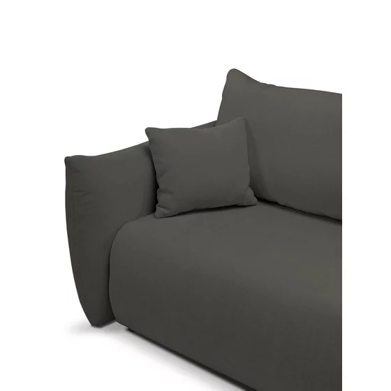 Canapea Extensibila Allora, 240x108x88 cm, Stofa Melody 5 - Gri Inchis picture - 5