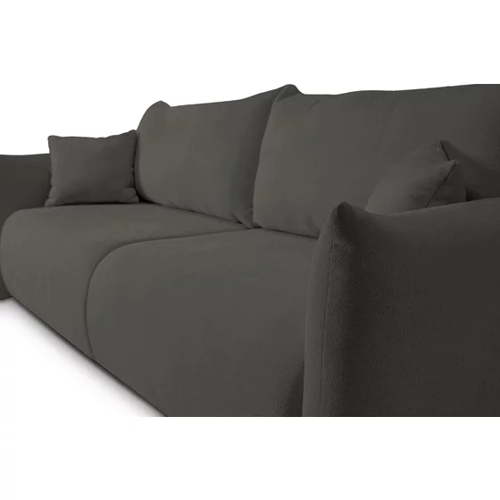 Canapea Extensibila Allora, 240x108x88 cm, Stofa Melody 5 - Gri Inchis picture - 6