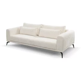 Canapea Extensibila Avignon, 234x115x71/82 cm, Stofa, Crem