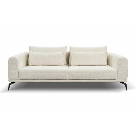 Canapea Extensibila Avignon, 234x115x71/82 cm, Stofa, Crem picture - 1
