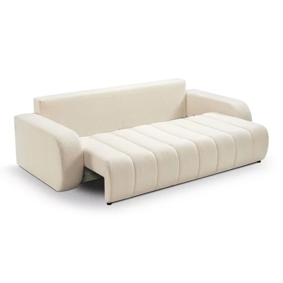 Canapea Extensibila Ballo, 248x105x88 cm, Stofa - Crem picture - 3