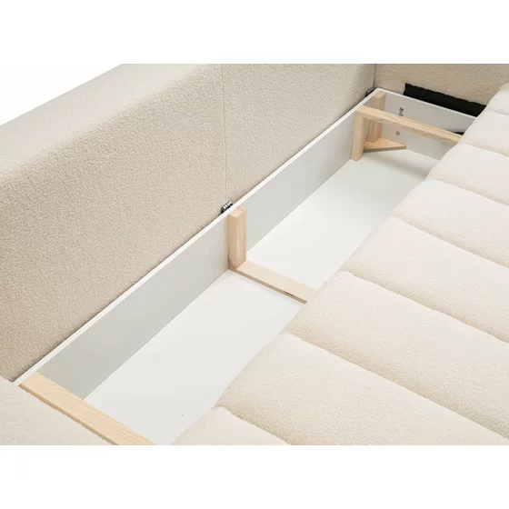 Canapea Extensibila Ballo, 248x105x88 cm, Stofa - Crem picture - 7