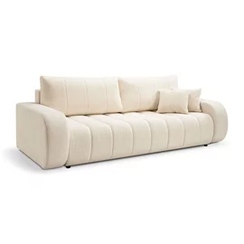 Canapea Extensibila Ballo, 248x105x88 cm, Stofa - Crem